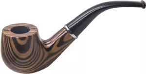 Durable Wooden Wood Smoking Pipe Tobacco Cigarettes Cigar Pipes Enchase Gift 6W2 - Picture 1 of 7
