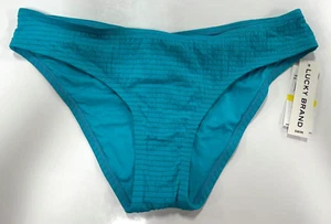 LUCKY BRAND SWIM ' HIPSTER BOTTOMS ' TEXTURED ' TURQUOISE ' MEDIUM - Picture 1 of 4
