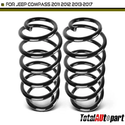 2x Muelles helicoidales automáticos para Jeep Compass 2011-2017 tracción delantera 4x4 delantera izquierda y derecha Foto 1 de 4