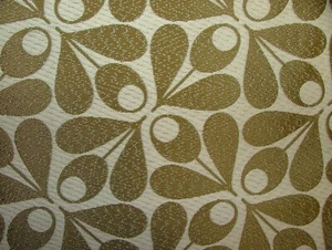 Orla Kiely Woven Acorn Cup Moss Jacquard Curtain Upholstery Cushion Fabric - Picture 1 of 15