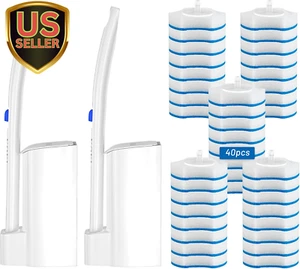 Disposable Toilet Brush, Toilet Bowl Cleaner Brush with 40PCS Toilet Brush Re... - Picture 1 of 1