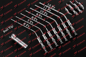 Tubos de succión Frazier con punta de bola 6 a 12 Fr 7 piezas conjunto instrumentos quirúrgicos ZP - Imagen 1 de 7