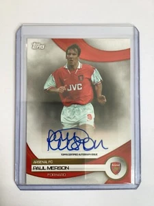 JUEGO EQUIPO TOPPS ARSENAL 2023/24 AUTO PAUL MERSON - Imagen 1 de 2