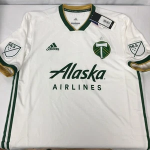 MLS Portland Timbers adidas ClimaLite Away 2018 Authentic Jersey White - Picture 1 of 10