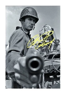 Clint Eastwood Kellys Heroes A4 repro autograph picture poster choice of frame - Picture 1 of 4