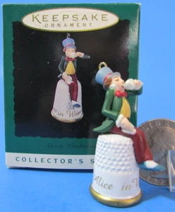 Adorno en miniatura Hallmark 1996 Alicia en el País de las Maravillas - Imagen 1 de 12