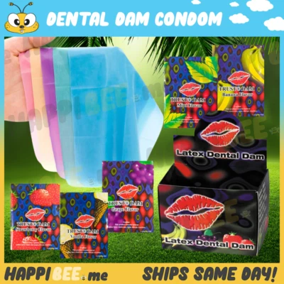Condones de látex Trust Dam🍯Protección de goma natural con sabor cubierta de película de hoja Foto 1 de 4