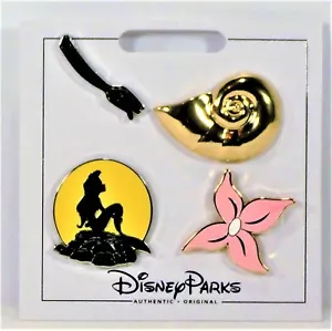 Disney 2017 Little Mermaid Ariel & Dinglehopper 4 Pin Mini Booster Set NUEVO LINDO - Imagen 1 de 1