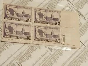 🇺🇸 U.S.A. 1948 STAMPS Plate Block of 6,Sc VF MNH** 🔥 RARE COLLECTION  - Picture 1 of 4