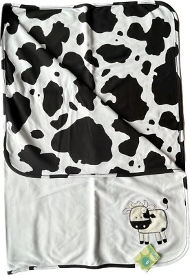NEW Gymboree Daisy the Cow Baby Blanket Fuzzy Reversible Security Lovey Vtg 2003 - Image 1 of 4