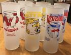 6 Vintage Seagram’s Gin Frosty Glasses MCM Barware Red Baron Snapper Salty Dog