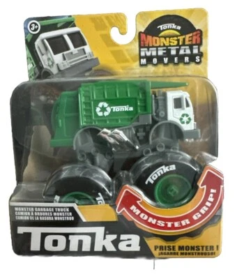 Camión de basura/reciclaje Tonka Monster. Mudanzas de metal 3 1/2". NUEVO. Foto 1 de 2