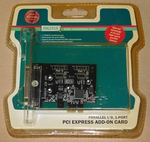 Digitus Parallel PCIe-Karte Schnitttstelle SPP EPP ECP PCI Express + Low Profile - Photo 1/2