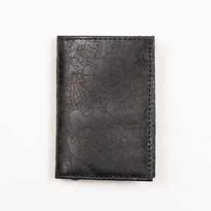 Tarjetero Ted Baker de cuero grabado láser negro para hombre 0787 - Imagen 1 de 3
