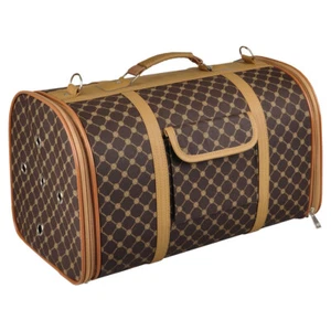 Flamingo Tragetasche Chloe 2 braun für Hund max. 5kg 45x26x26cm Kunstleder - Bild 1 von 4