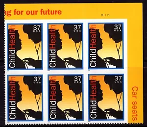 US Stamps: 2005 MNH Pl# Blk of 6 of the 37c Child Health stamp, #3938 - Picture 1 of 1