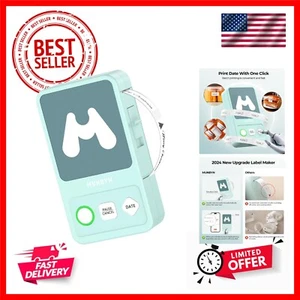 Label Maker Machine with Tape, Print Date with One Click Portable Bluetooth L... - Picture 1 of 10
