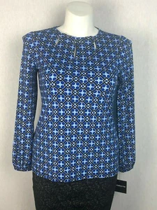 Blusa larga para mujer Liz Claiborne con cuello de cerradura - Imagen 1 de 6
