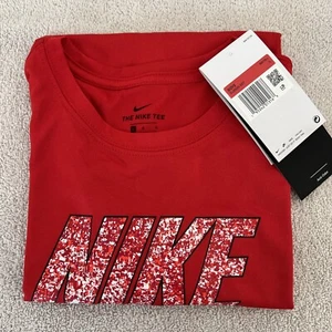 NWT Nike Big Boys Dri-FIT Training T-Shirt DJ6635-657, Color: Red, Size: Large - Picture 1 of 10