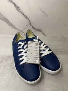 Burnetie Full Hi M S Blau Leder Niedrig Turnschuhe Herren 9 Freizeit Retro Schuhe - Bild 1 von 6