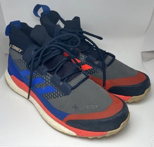 Mens Red Blue Gore-tex Adidas Terrex 420 Trainers Shoe Sz 10.5 UK 10 EU 44 2/3 - Picture 1 of 7