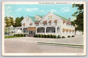 Postal Hollywood Hotel Sharon Springs NY publicada 1932 WB (K033) - Imagen 1 de 2