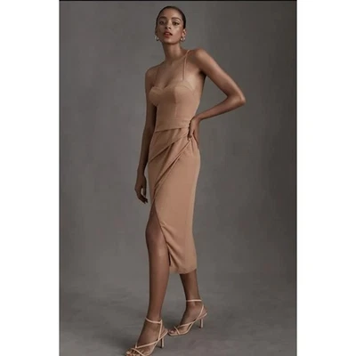 Новый с Ярлыками BHLDN Emanuelle Georgette бюстье платье коричневый подружки невесты свадьбы размер 10 - Изображение 1 из 4