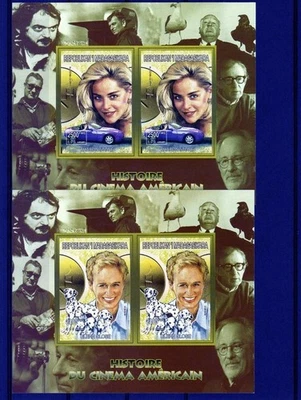 Madagascar 1999 Historia del Cine Americano (9) Compuesto S/S MNH Sc#1414A Foto 1 de 4
