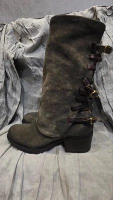 Airstep AS 98 Costello Boots🚨i pay import tax 🚨khaki biker boots  Size 38 - Image 1 of 4