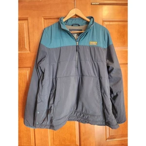 L.L. Bean Größe Large isolierter Primaloft 1/2-Reißverschluss marineblau und türkis Pullover - Bild 1 von 7