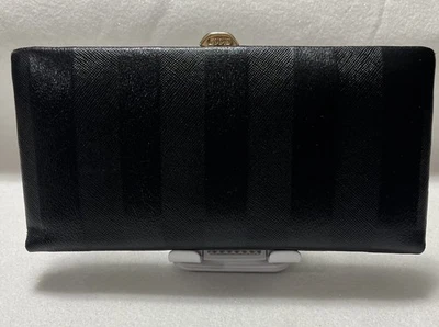 NUEVO CON ETIQUETAS LODIS Valley Boulevard Cartera Grande Ballet Marco Completo Cuero Negro sobre Negro Foto 1 de 4