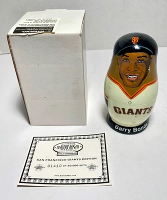 Muñeca rusa de anidación Barry Bonds SGA Babooshkah de los Gigantes de San Francisco SF 2003 Foto 1 de 4