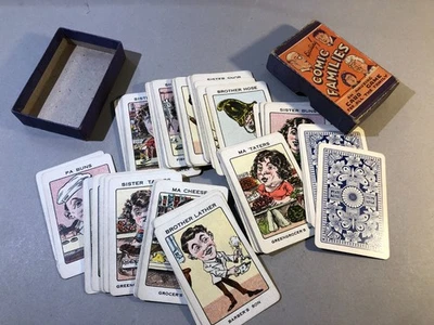 COMIC FAMILIES vintage 1930s Happy Families playing cards game - image 1 of 4