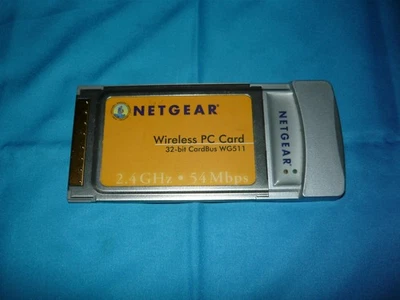Netgear WG511 Wireless 32-bit CardBus PC Card 54Mbps 2.4GHz Used Tested - Image 1 of 2