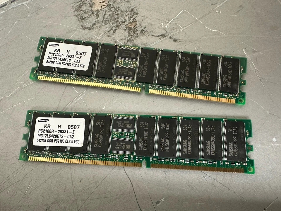 SUN 1GB (2x512MB) Memory Kit Sun Fire V210 V240  X7404A - Image 1 of 1