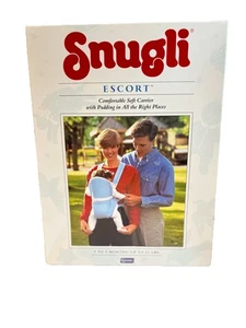 Vintage 1991 Snugli Escort Baby Carrier Complete In Box Up To 9 Months/21 Pounds - Picture 1 of 13