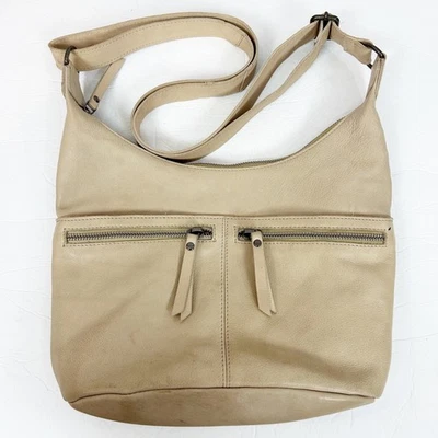 Bolso Bandolera Latico Gita Hueso Marfil Cuero Cartera Para Mujer Foto 1 de 4