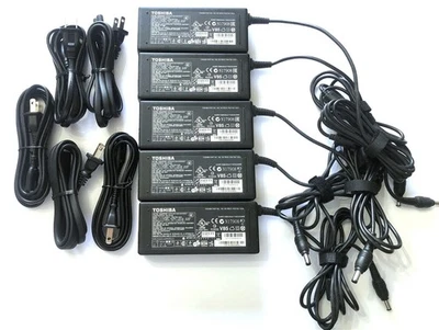 Lote de 5 Cargador Portátil Toshiba Genuino Adaptador de Corriente de CA PA3716U-1ACA 90W Foto 1 de 4