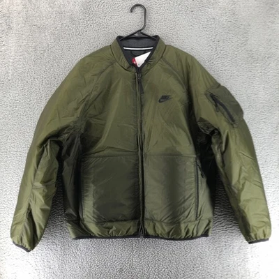 Chaqueta tejida aislante Nike para hombre talla L Tech cremallera completa verde FB7858-325 Foto 1 de 4