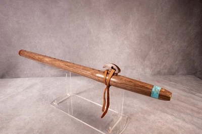 Exotic Beli Wood Native American Flute Tru-Stone & Padauk, Rosewood Totem F# 24" - Image 1 of 4