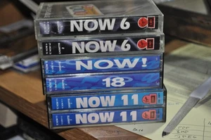 Now That's What I Call Music Cassette Tapes 6, 11 & 18 - Double Cassettes - Picture 1 of 5