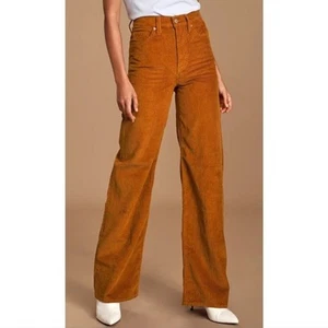 Levi's Hose Jeans Ribcage Wide Leg Cord Caramel Cafe Boho Gr. 26 - Bild 1 von 8