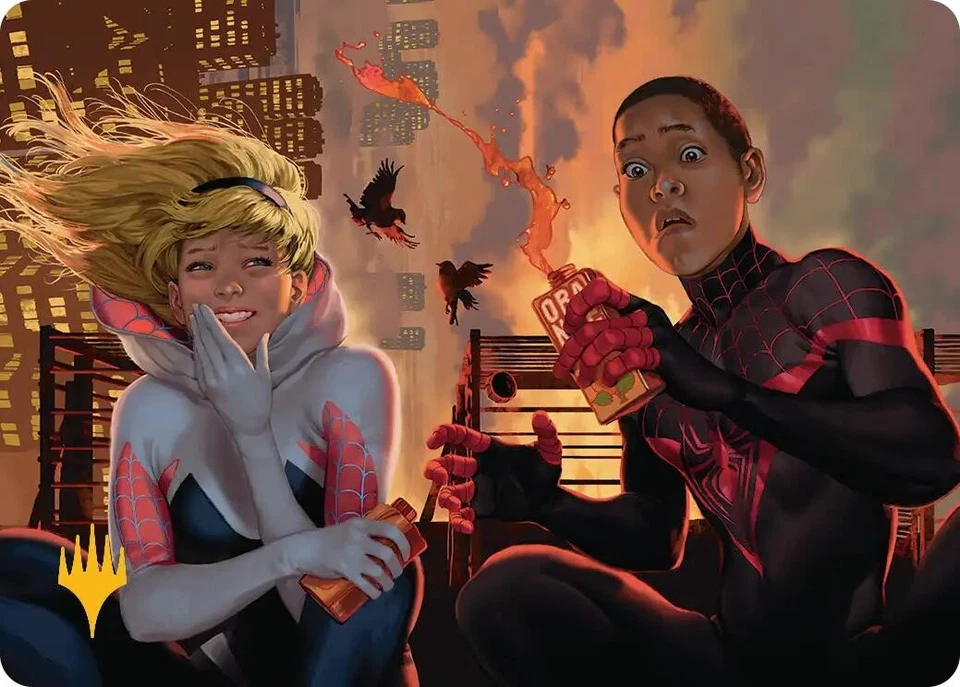 Heroes' Hangout Art Card (Gold-Stamped Planeswalker Symbol) [Marvel's - Image 1 of 1