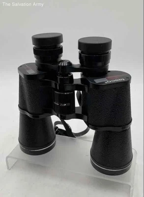 Tasco Zip Focus Black 10X50mm Fully Coated Optics Wide Angle Binoculars W/Case - Image 1 of 4