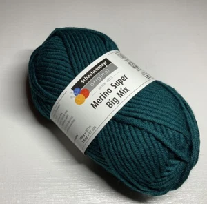 Schachenmayr Original Merino Super Big Mix Yarn 100g 50% Wool 50% Acrylic Green - Picture 1 of 7