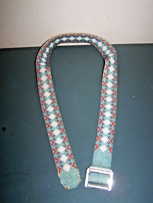 CINTURÓN DE CUENTAS VINTAGE/ANTIGUO HECHO A MANO CON CUENTAS Y HEBILLA Foto 1 de 4