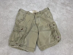 Hollister Shorts Mens 32 Beige Cargo Chino Khaki Cotton Pockets Casual - Picture 1 of 15