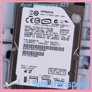 HTS541612J9AT00 HITACHI 120 GB HDD 2.5" 8 MB 5400 RPM IDE Laptop Hard Disk - Picture 1 of 2