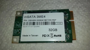 Innodisk DEMSR-32GM41BC1DC SSD 3ME4 32GB mSATA 6Gb/s 88nv1120 & TC58TFG7DDLTA0D - Bild 1 von 5