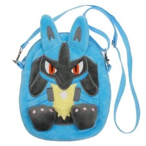 Pokemon Lucario Bag Side Shoulder Bag Plush Soft Toy Teddy Kid Gift UK Seller